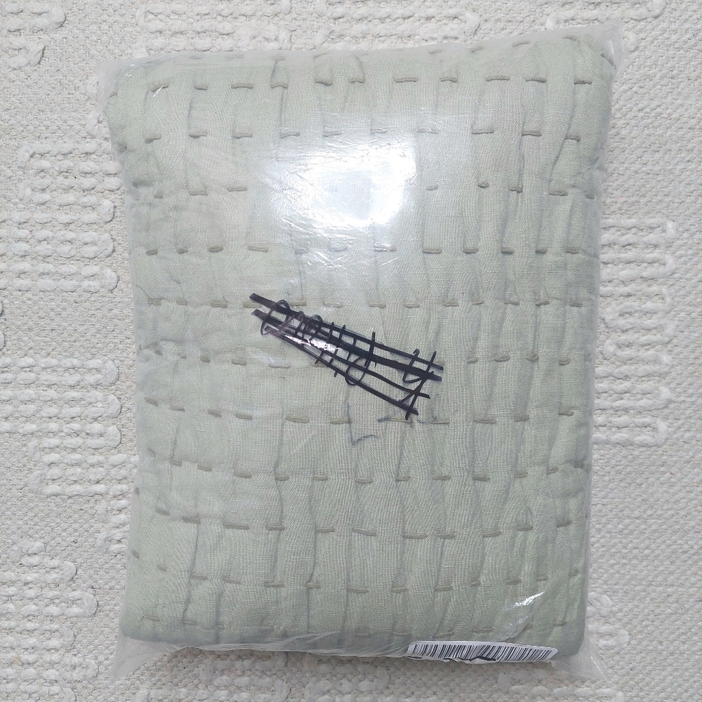 Quince Linen/ Cotton Stitch Willowleaf Sham Set! Sz. King! (S54) - Picture 10 of 10